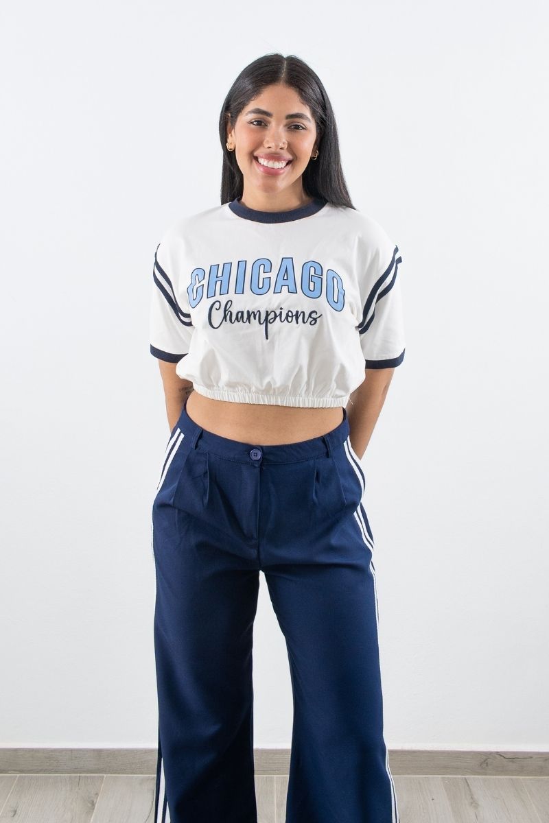 Camiseta Blanca "Chicago Champions"