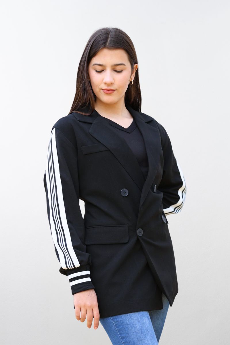 Blazer Clásico con Estilo Deportivo