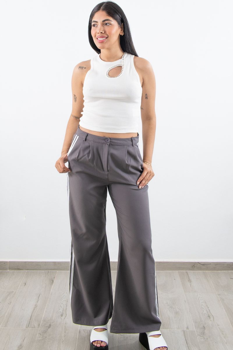 Sports Trousers with Double Side Stripe