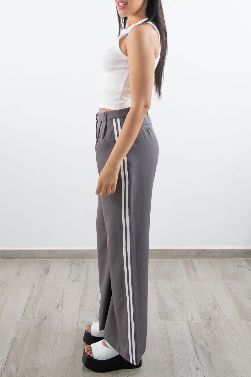 Sports Trousers with Double Side Stripe