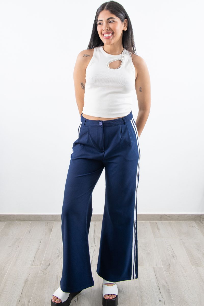 Sports Trousers with Double Side Stripe