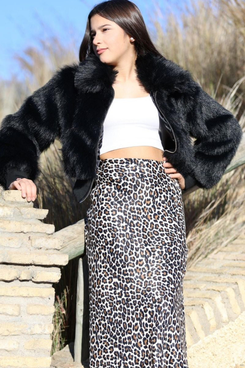 Short Faux Fur Coat