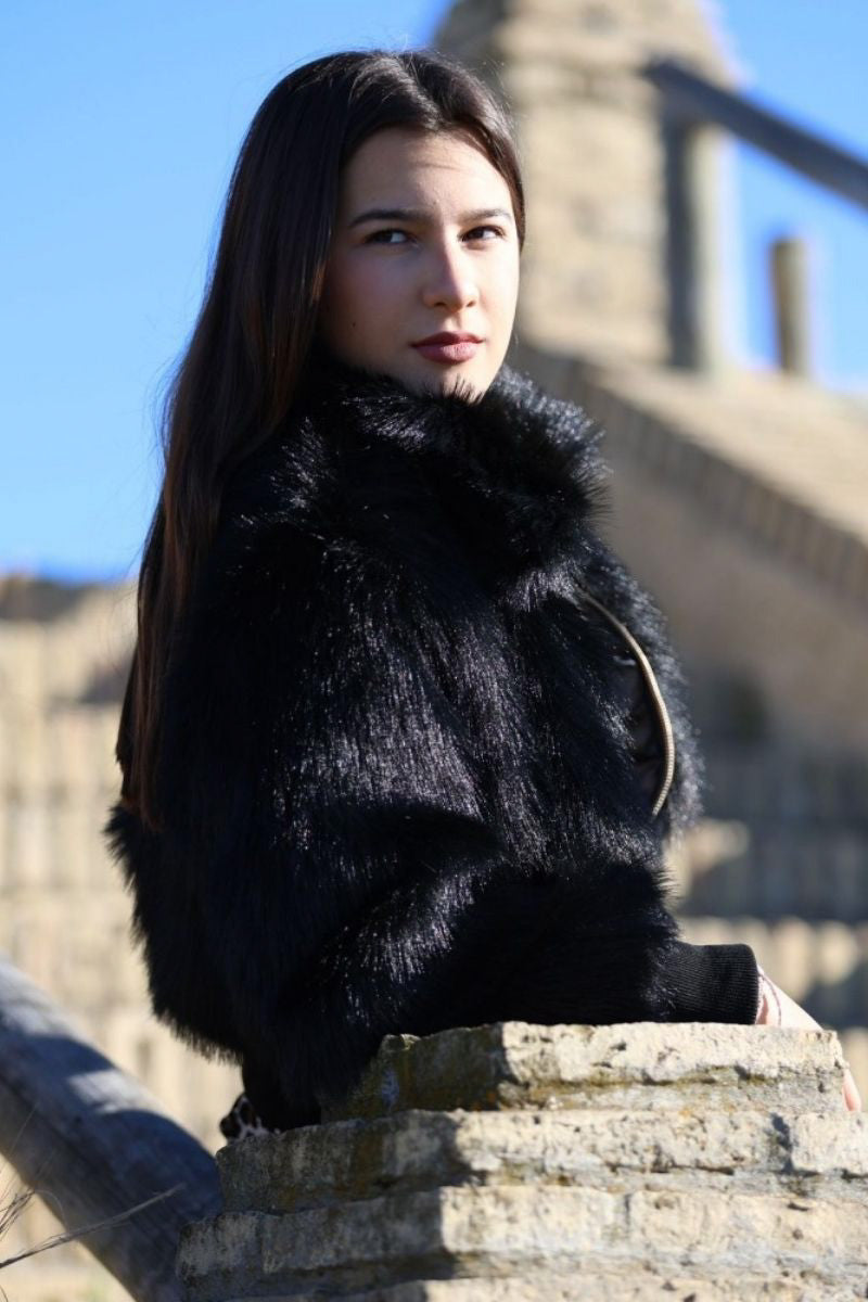 Short Faux Fur Coat