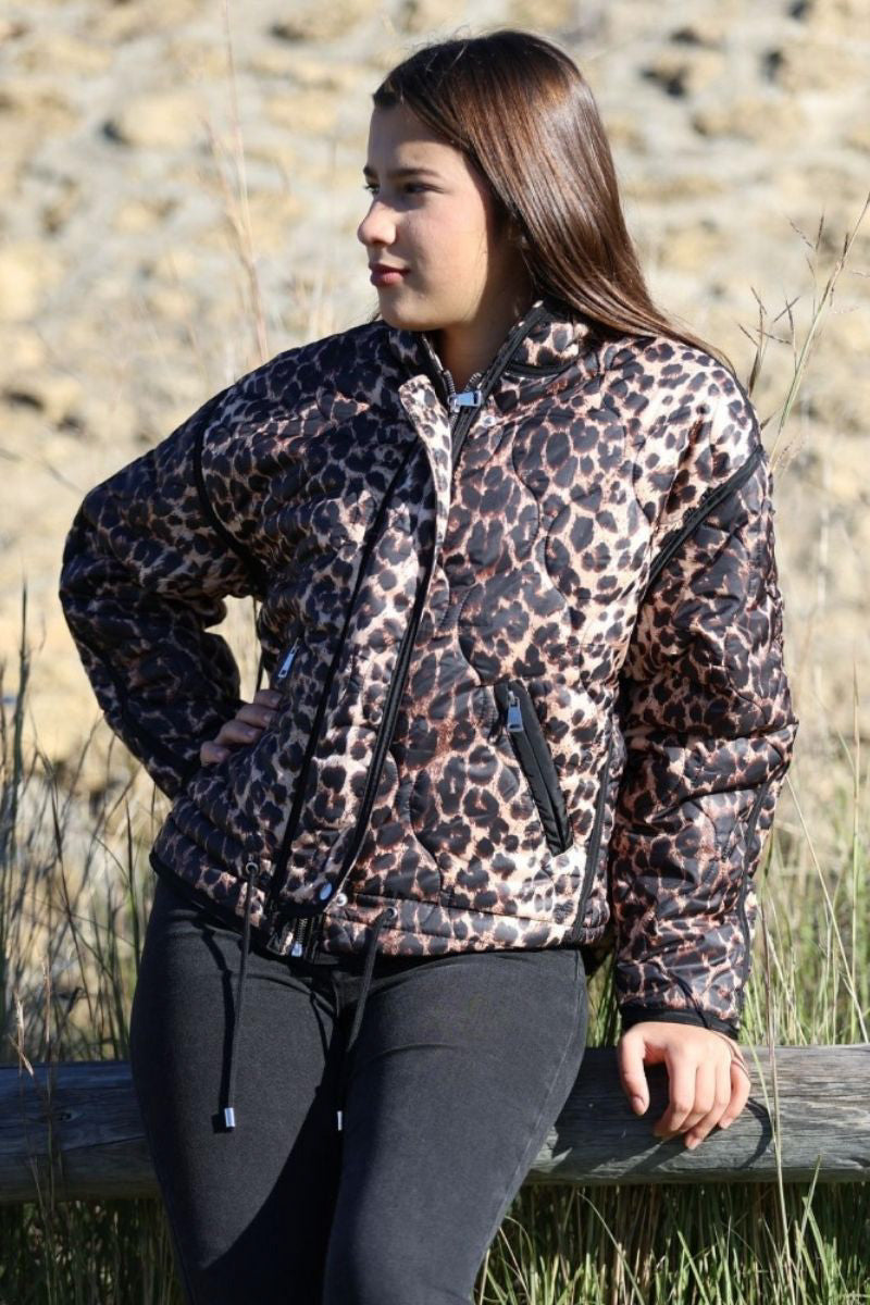 Chaqueta  Animal Print Acolchada