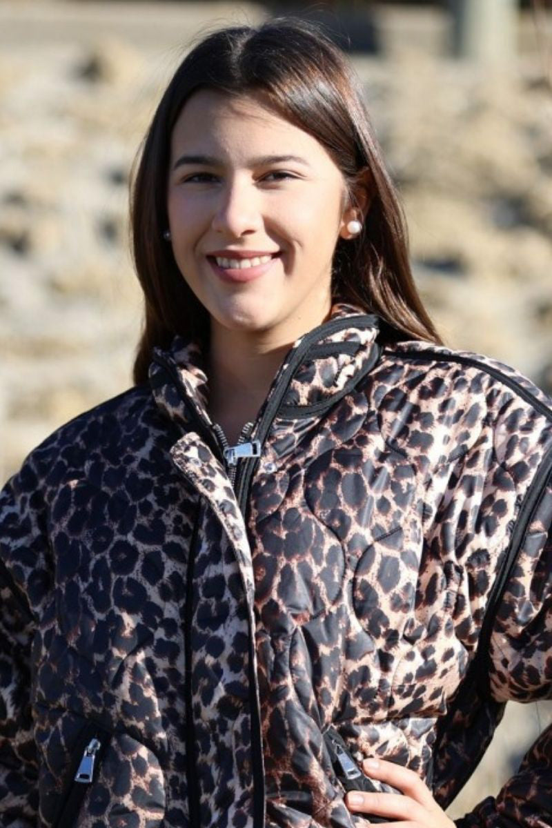 Chaqueta  Animal Print Acolchada