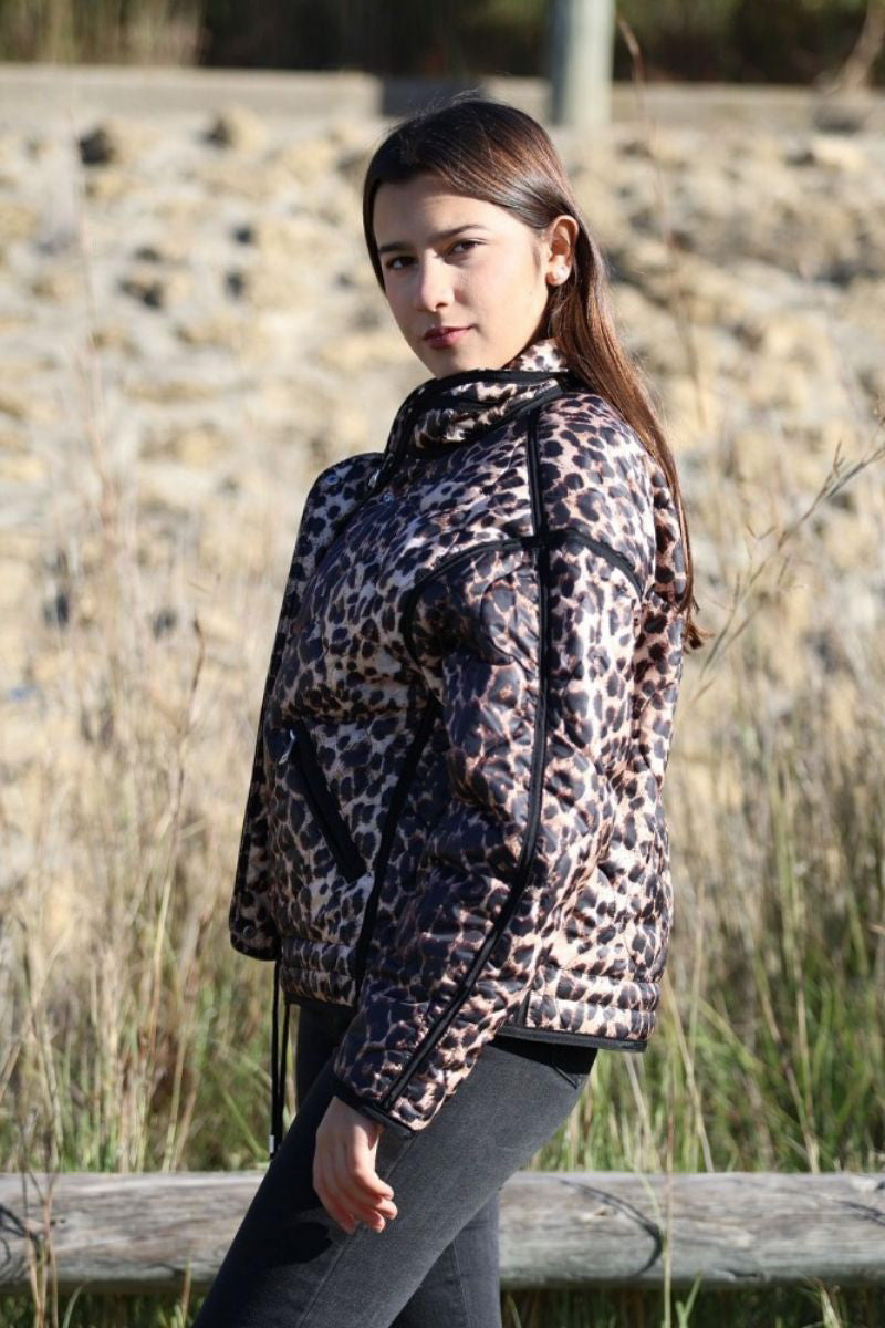 Chaqueta  Animal Print Acolchada