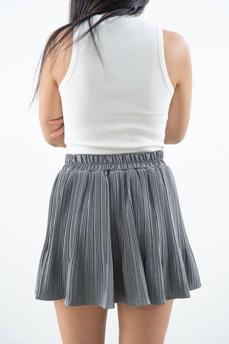 Falda Short Plisada Casual