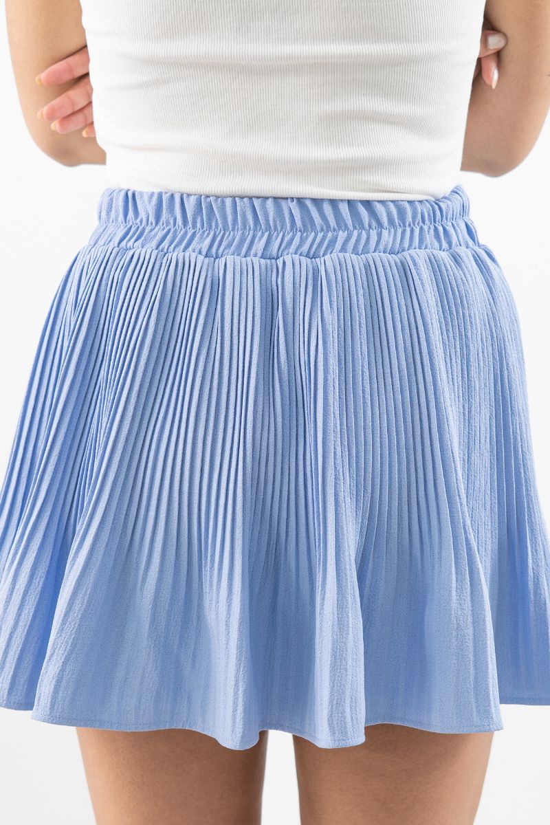 Falda Short Plisada Casual