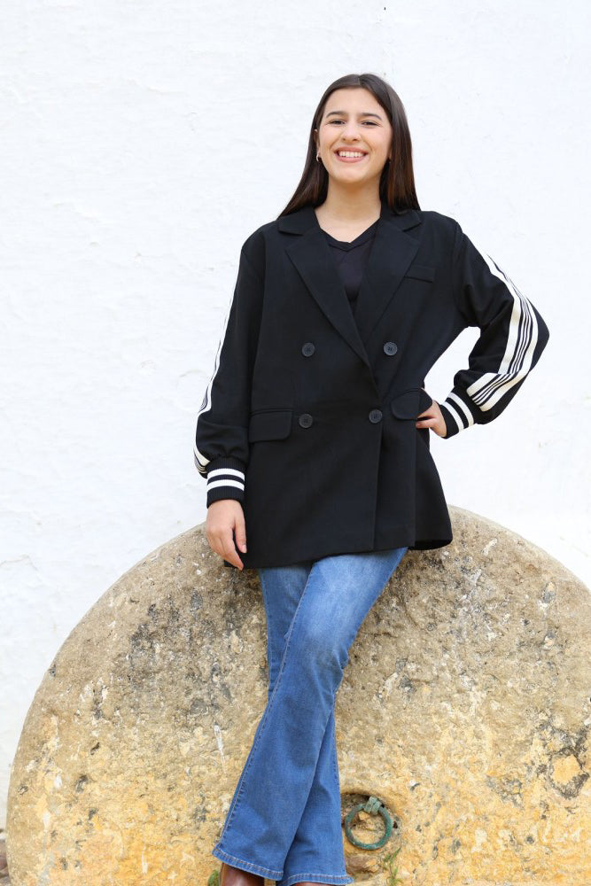 Blazer Clásico con Estilo Deportivo