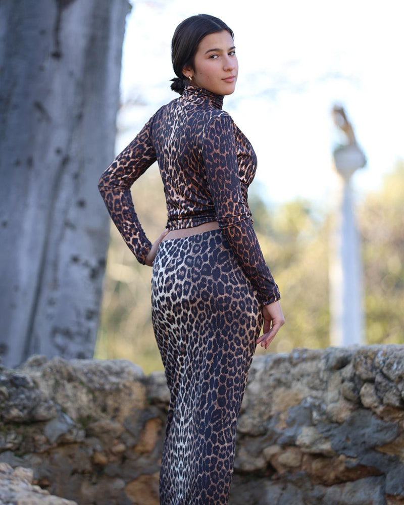 Falda Larga Animal Print