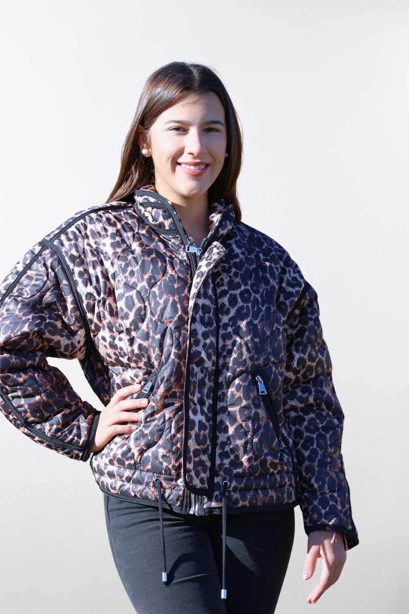 Chaqueta  Animal Print Acolchada