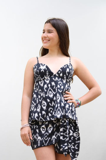 Set De Blusa y Falda Siyah