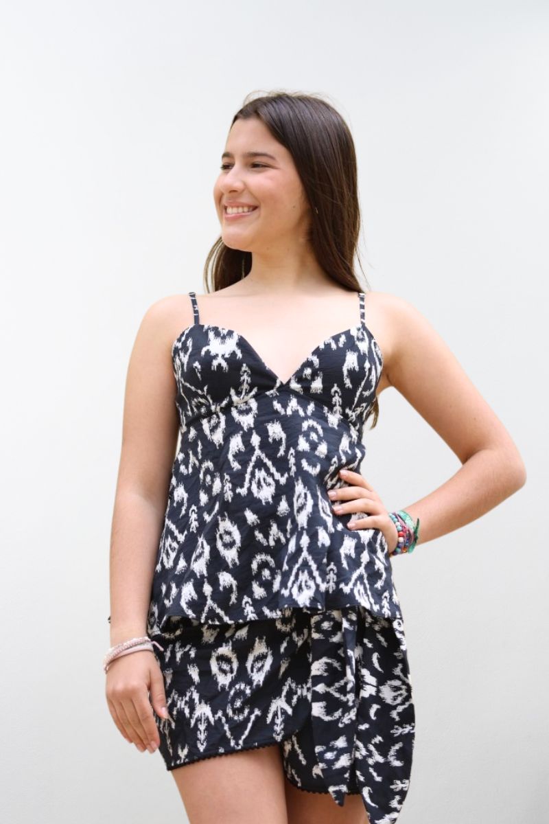 Set De Blusa y Falda Siyah